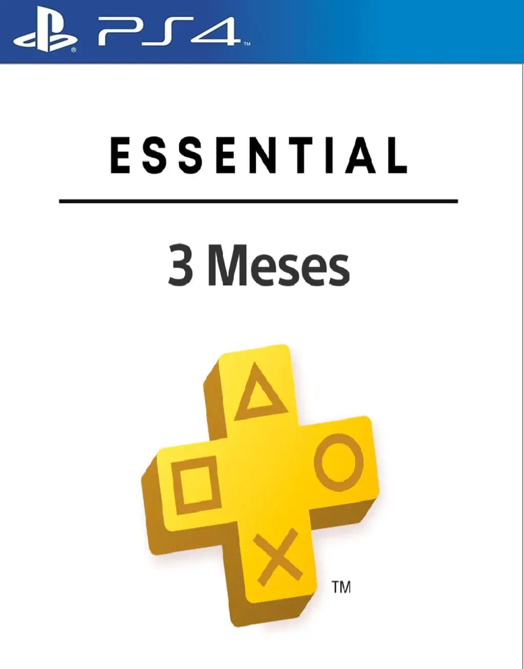 PS Plus Essential 3 Meses ps4